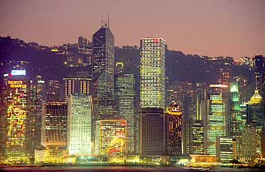 HONG KONG AT NIGHT 2002