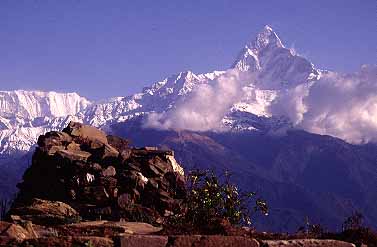 Machapuchare from Sarangkot, Nepal, 1995