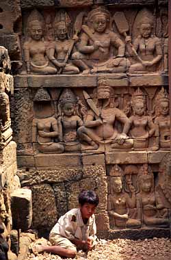 Terrace of the Lepper King, Angkor Thom, Cambodia, Jacek Piwowarczyk, 2000